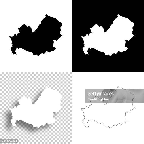 ilustraciones, imágenes clip art, dibujos animados e iconos de stock de mapas de molise para el diseño. fondos en blanco, blancos y negros - icono de línea - molise