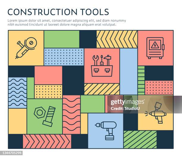Construction Control Layout Tools Tool Box Infographic Photos and Premium High Res Pictures - Getty Images