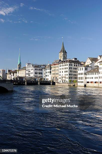 limmatquai in the town centre, zurich, switzerland, europe - michael mucha ストックフォトと画像