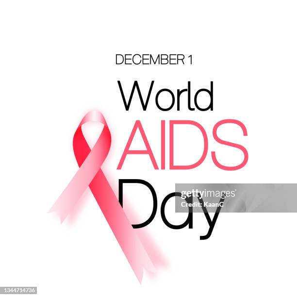 ilustrações de stock, clip art, desenhos animados e ícones de world aids day concept stock illustration. aids awareness ribbon vector. - aids awareness ribbon