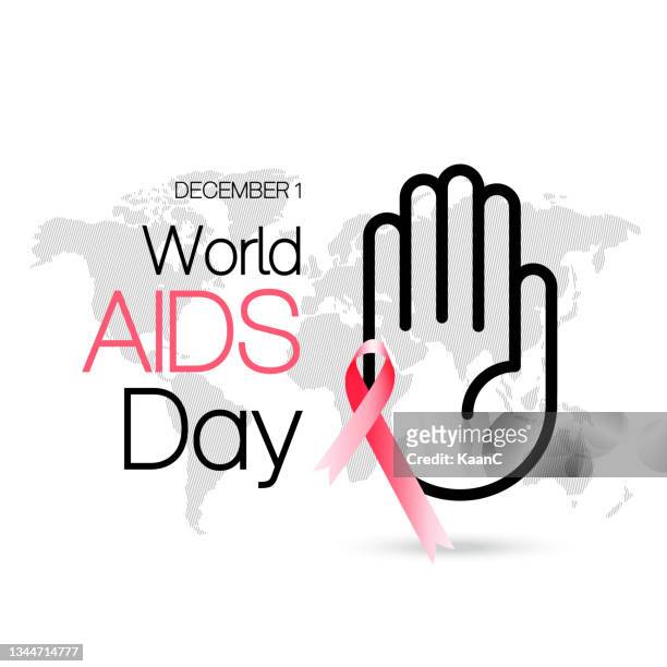 world aids day concept stock illustration. aids awareness ribbon vector. - world aids day stock illustrations