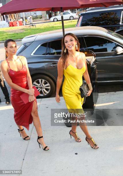 Author Lara LaRue and Actress Eva LaRue attend the George Lopez 14th Annual Celebrity Golf Classic Pre-Party on October 03, 2021 in Toluca Lake,...