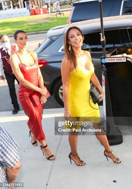 Author Lara LaRue and Actress Eva LaRue attend the George Lopez 14th Annual Celebrity Golf Classic Pre-Party on October 03, 2021 in Toluca Lake,...