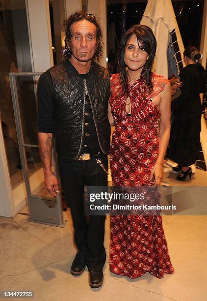 Richard Stark and Laurie Lynn Stark attend a Jesse Jo Stark performance at The Alchemist for Art Basel at The Alchemist on December 1, 2011 in Miami,...