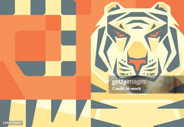 tiger character - year of the tiger stock illustrations