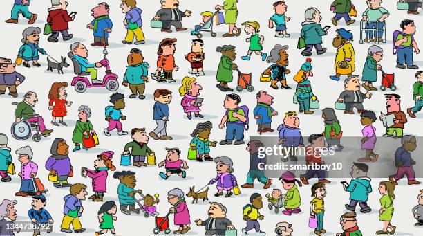 diverse society - hijab stock illustrations