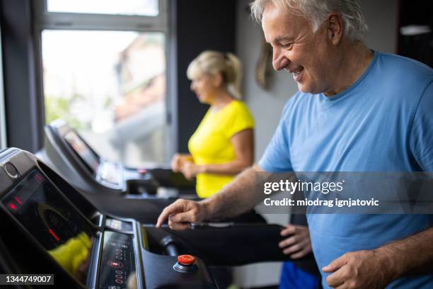 People Using Treadmill 1,372 Old Man Treadmill Stock Photos, High-Res Pictures, and Images ...