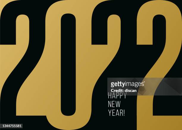 stockillustraties, clipart, cartoons en iconen met happy new year 2022 background. - happy new month
