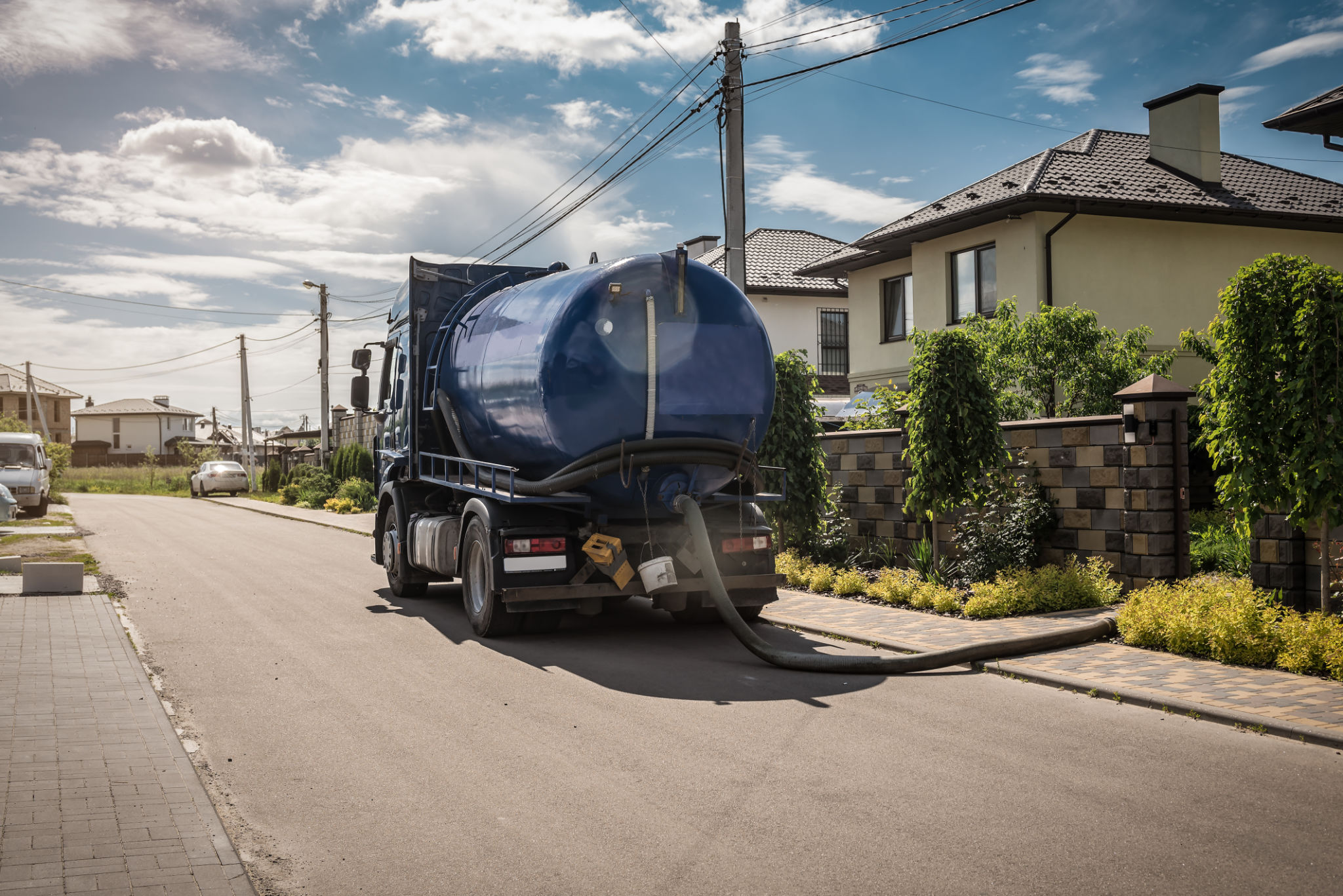 oil collection truck