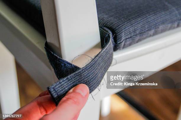 chair pad - nylon fastening tape stock pictures, royalty-free photos & images
