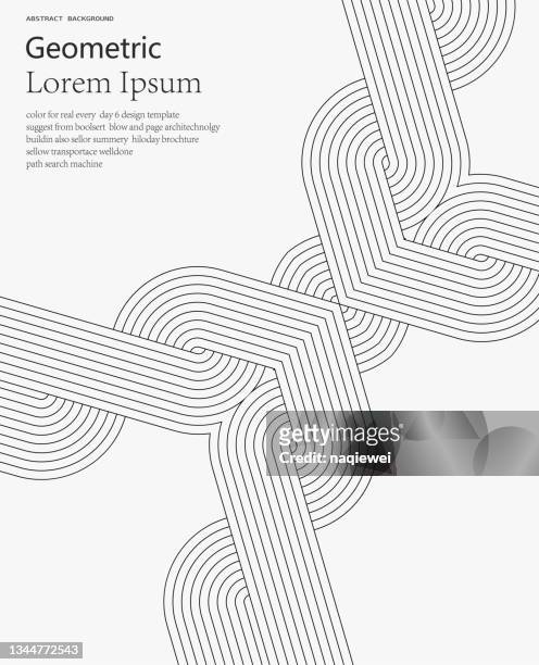 ilustraciones, imágenes clip art, dibujos animados e iconos de stock de minimalismo geométrico vectorial patrones de línea fondos para el diseño - escalera de caracol