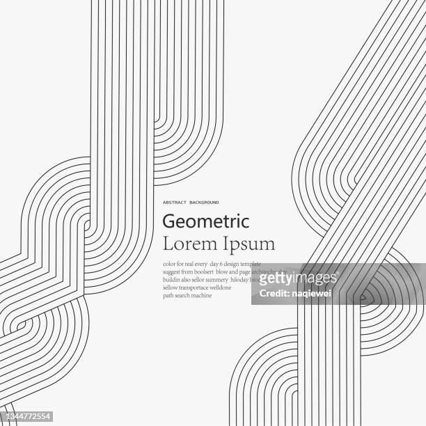 ilustrações, clipart, desenhos animados e ícones de fundo de ilustração do padrão de minimalismo geométrico abstrato para design - diminishing perspective
