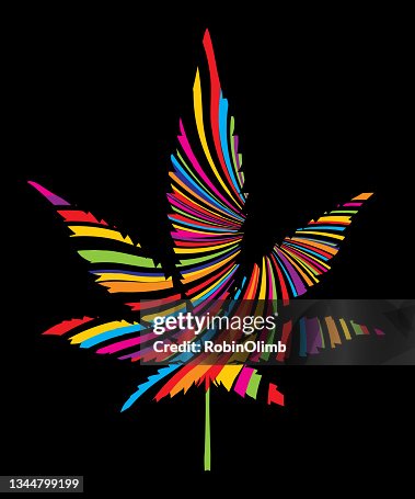 Psychedelic Twist Marijuana Leaf Psychedelic Twist Marijuana Leaf