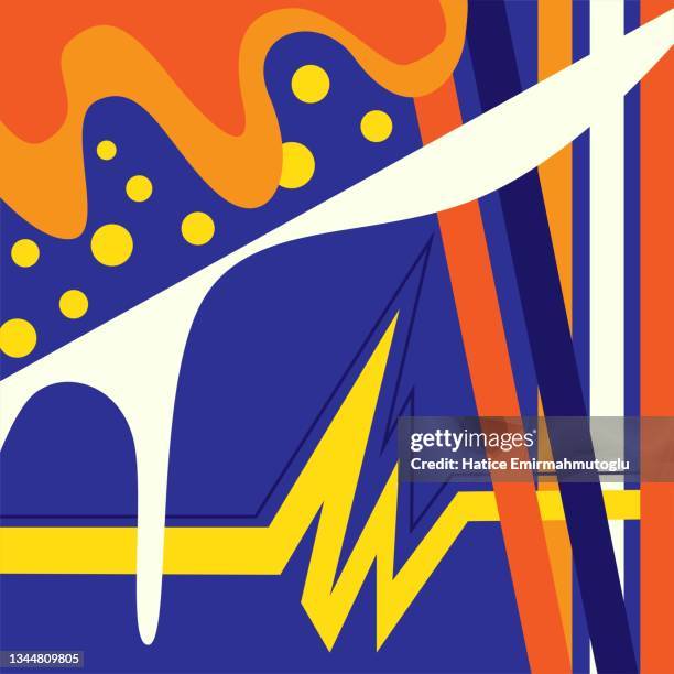 pop art abstract flat background design images - lightning background white stock illustrations