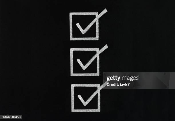 tick marks - accuracy icon stock pictures, royalty-free photos & images