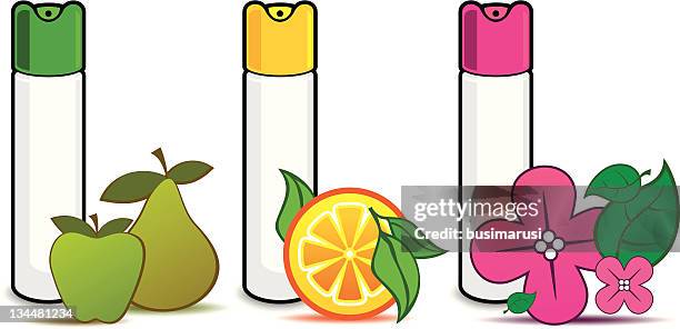 stockillustraties, clipart, cartoons en iconen met air fresheners with fruit - air freshener