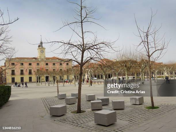 Cervantes Square on February 25, 2021 in Alcala de Henares, Madrid, Spain. (Photo by Cristina Arias/Cover/Getty Images