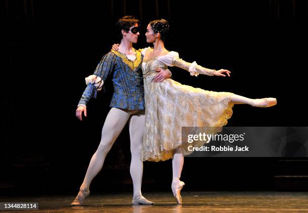 William Bracewell as Romeo and Fumi Kaneko as Juliet in The Royal Ballet's production of Kenneth MacMillan's "Romeo And Juliet" at The Royal Opera...