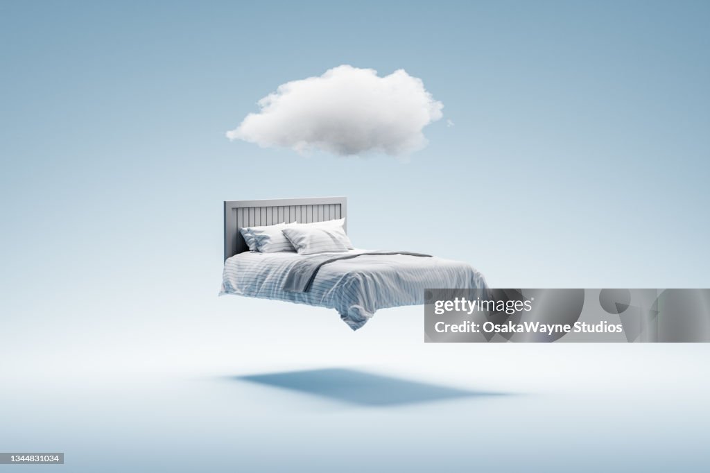 Dreaming and sleeping concept.
