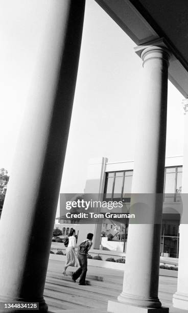 The photogenic campus of Occidental College, including the starkly modern Arthur G. Coons Administrative Center and Mediterranean Revival Johnson and...