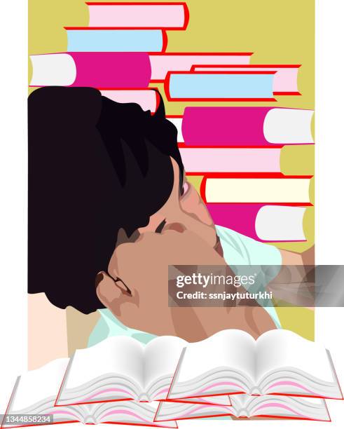 student - indian college students stock illustrations