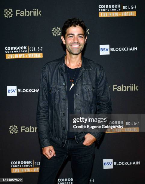 Actor Adrian Grenier attends CoinGeek Cocktail Party at Gustavino's on October 04, 2021 in New York City.