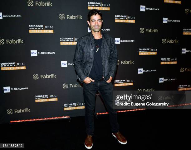Actor Adrian Grenier attends CoinGeek Cocktail Party at Gustavino's on October 04, 2021 in New York City.
