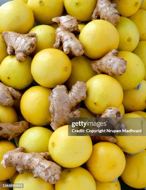 ginger and limes - ginger stock pictures, royalty-free photos & images