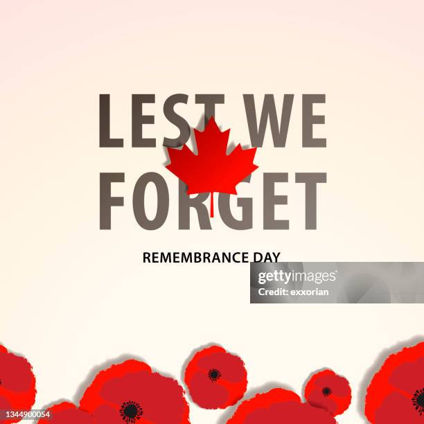 canadian remembrance day - remembrance day vector stock illustrations