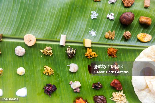 aranmula valla sadya festival - onam stock pictures, royalty-free photos & images