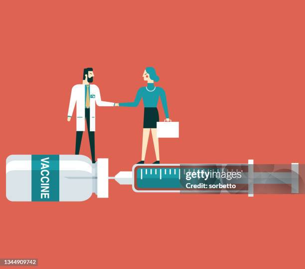 illustrations, cliparts, dessins animés et icônes de injecter un vaccin - femmes - researcher in lab with mask