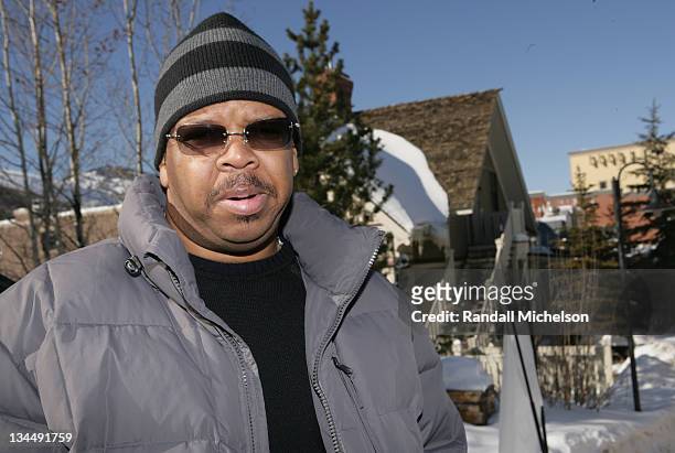 Terence Blanchard during 2006 Sundance Film Festival - Terence Blanchard Outdoor Portraits at Easy Street in Park City, Utah, United States.