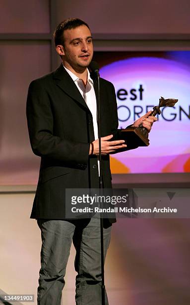 Alejandro Amenabar, winner Best Foreign Film for The Sea Inside