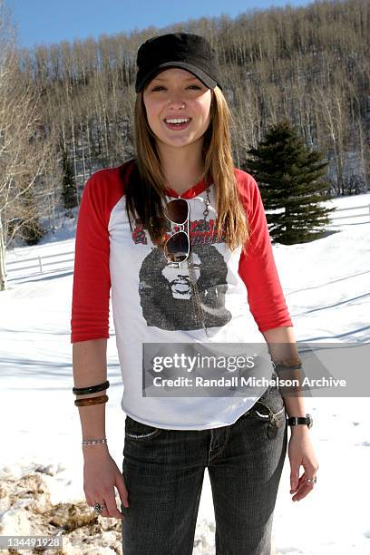 Kaylee DeFer during 2005 Sundance Film Festival - Ben Newmark and Kaylee DeFer Outdoor Portraits at Park City in Park City, Utah, United States.