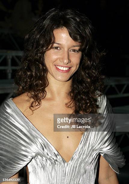 Maria Jurado during Paris Fashion Week - Pret a Porter Spring/Summer 2006 - Alexander McQueen - Front Row at Imprimerie National in Paris, France.