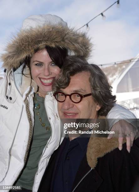 Fairuza Balk and Wim Wenders, director during 2006 Sundance Film Festival - "Don't Come Knocking" Outdoor Portraits in Park City, Utah, United States.