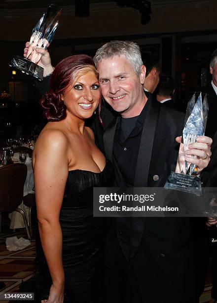 Director Film/TV BMI Anne Cecere and composer Blake Neely pose during the 2010 BMI Film/TV Awards held at the Beverly Wilshire Hotel on May 19, 2010...