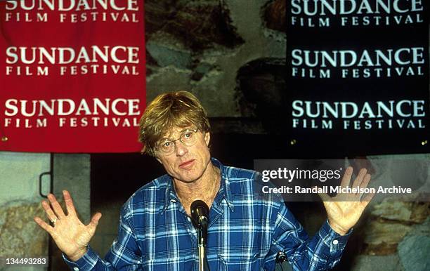 Robert Redford during Sundance Film Festival Archives by Randall Michelson in Park City, Utah, United States.