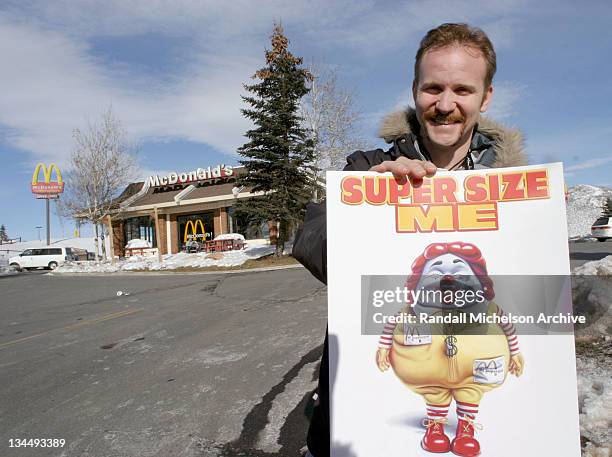 Morgan Spurlock, director of "Super Size Me" during 2004 Sundance Film Festival - "Supersize Me" people portraits in Park City, Utah, United States.