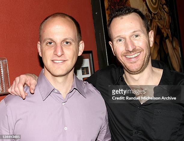 Dan Abrams, producer and Greg Lombardo, director during 2004 SXSW Festival - "Knots" Premiere at Firehouse Lounge in Austin, Texas, United States.