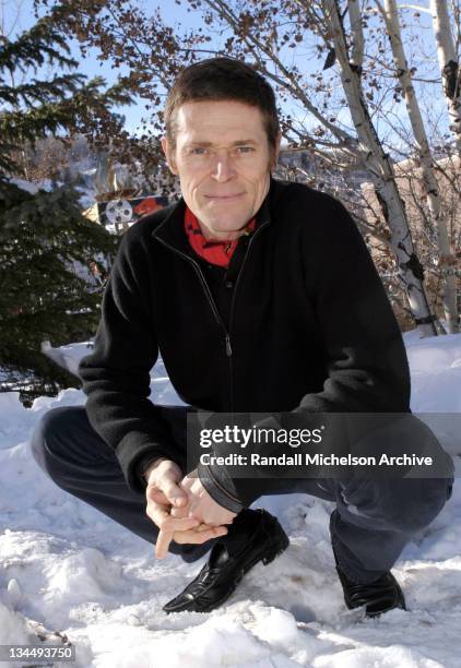 Willem Dafoe during 2004 Sundance Film Festival - "The Clearing" Outdoor Portraits in Park City, Utah, United States.