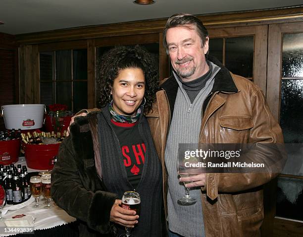 Shari Frilot and Geoffrey Gilmore during 2007 Sundance Film Festival - Stella Artois Dinner at Stein Erickson Lodge in Park City, Utah, United States.
