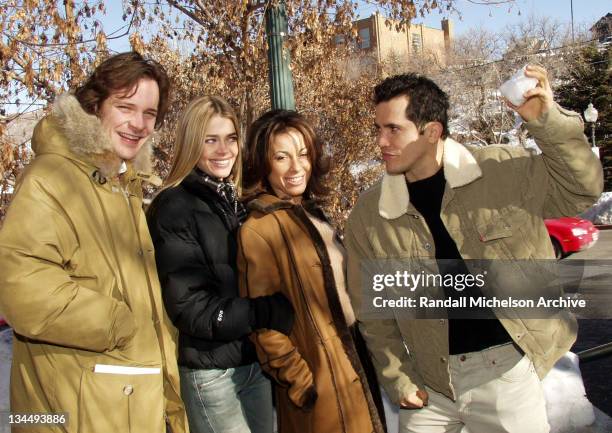 Peter Sarsgaard, Denise Richards, Delilah Cotto & John Leguizamo at 2002 Sundance Film Festival in Park City, Utah.