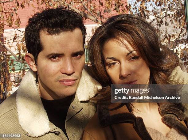 John Leguizamo & Delilah Cotto at 2002 Sundance Film Festival in Park City, Utah.