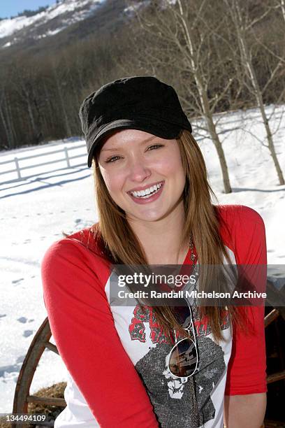 Kaylee DeFer during 2005 Sundance Film Festival - Ben Newmark and Kaylee DeFer Outdoor Portraits at Park City in Park City, Utah, United States.