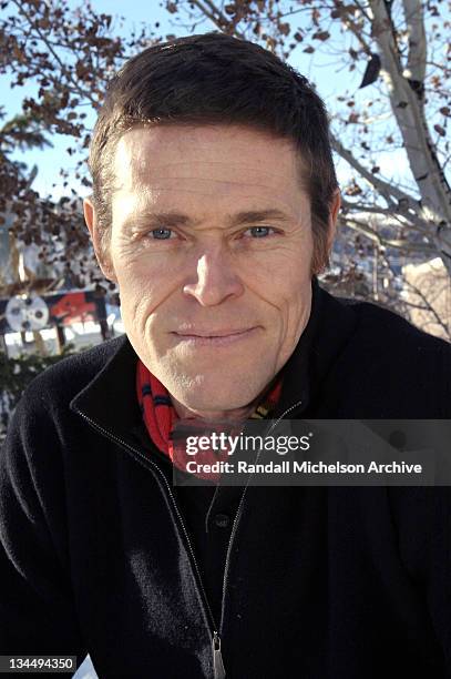 Willem Dafoe during 2004 Sundance Film Festival - "The Clearing" Outdoor Portraits in Park City, Utah, United States.