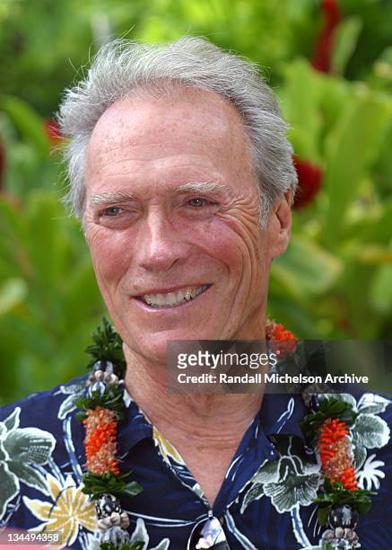 Clint Eastwood during 2002 Maui Film Festival - Clint Eastwood Honored with Piper Heidsieck Silversword Award at Grand Wailea Resort Hotel and Spa in...