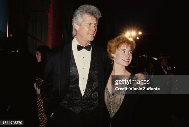 Barry Bostwick with Stacey Nelkin attending Fifth Annual American Comedy Awards on March 9, 1991 at the Shrine Exposition Center in Los Angeles,...