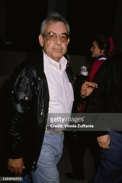 American actor Tom Bosley attend an event, circa 1990.