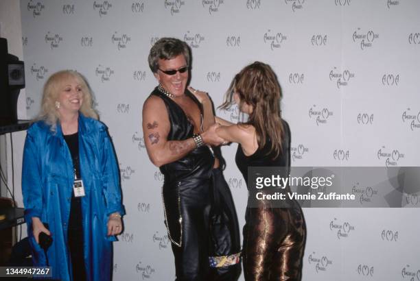 Pat Boone and Shania Twain attend the 24th Annual American Music Awards at the Pasadena Civic Auditorium in Pasadena, California, US, 27th January...